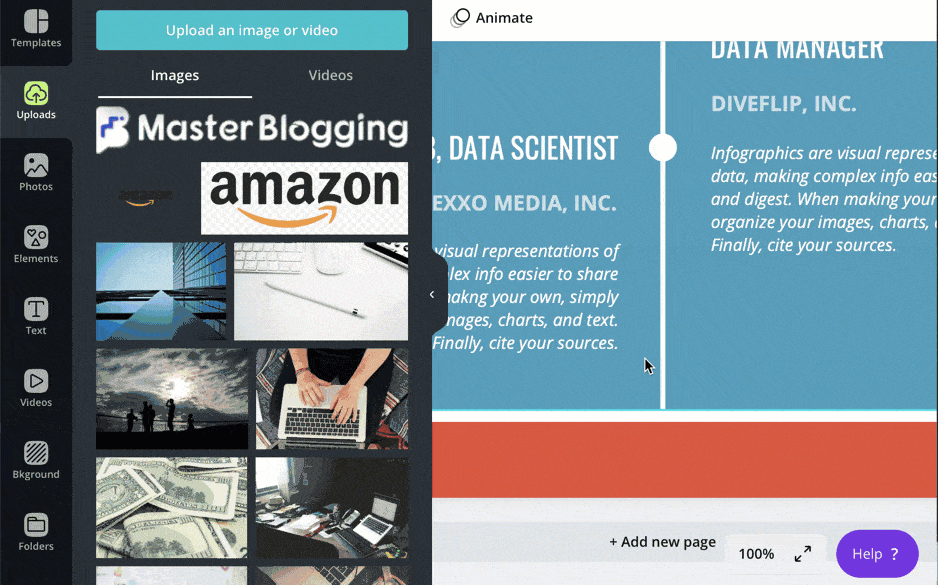 canva logo infographic
