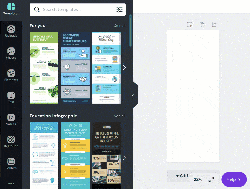 Canva infographic templates