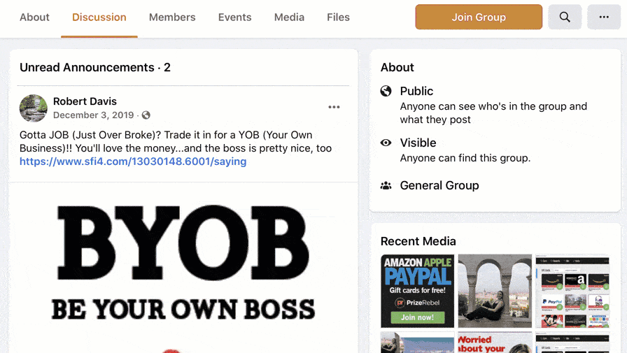 Make Money Online Post Affiliate Link Facebook Group