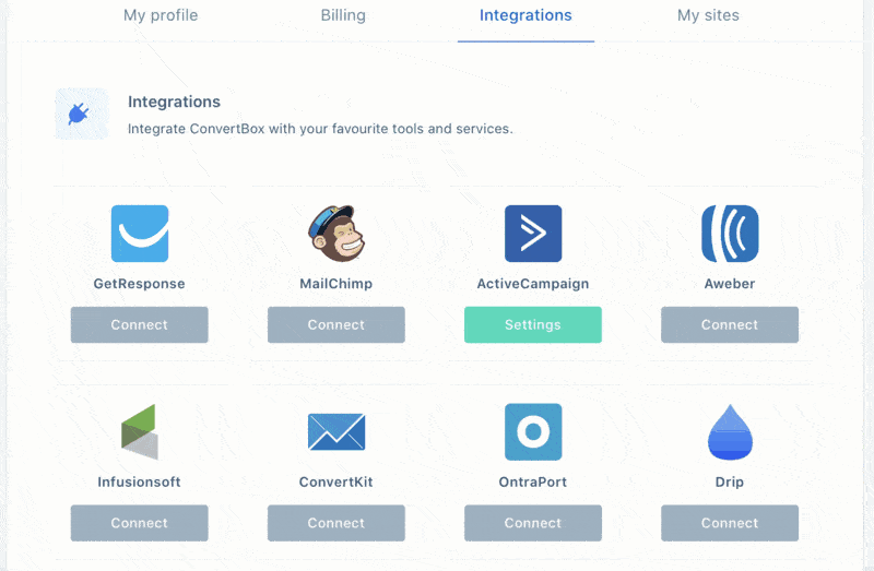 ConvertBox Integrations