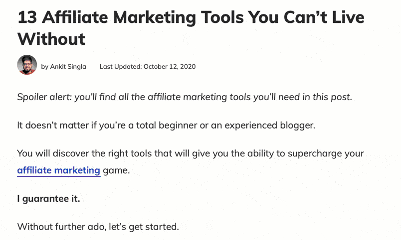 Master Blogging affiliate marketing tools post