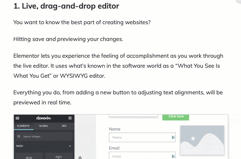 Master Blogging images within post