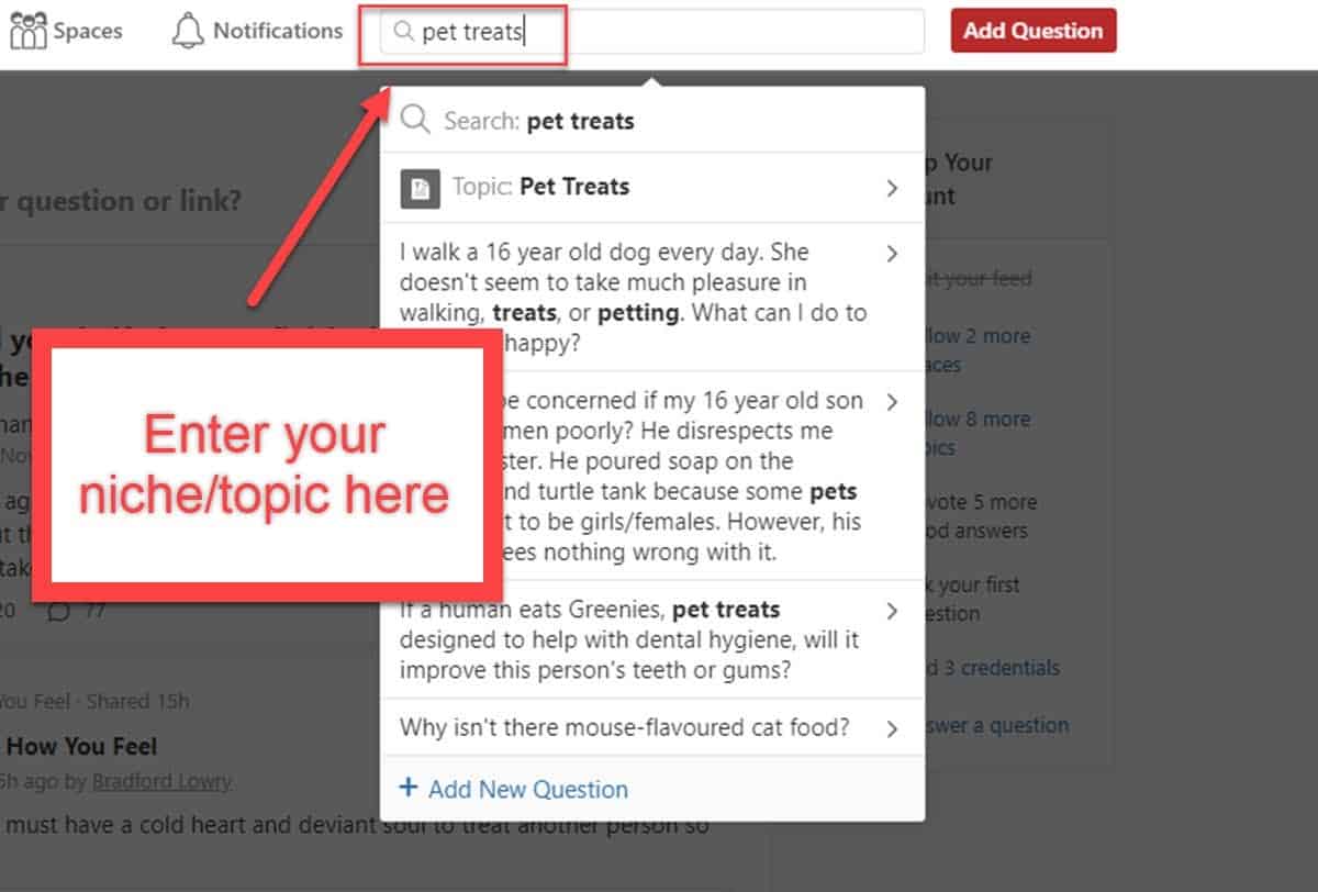 quora affiliate products research
