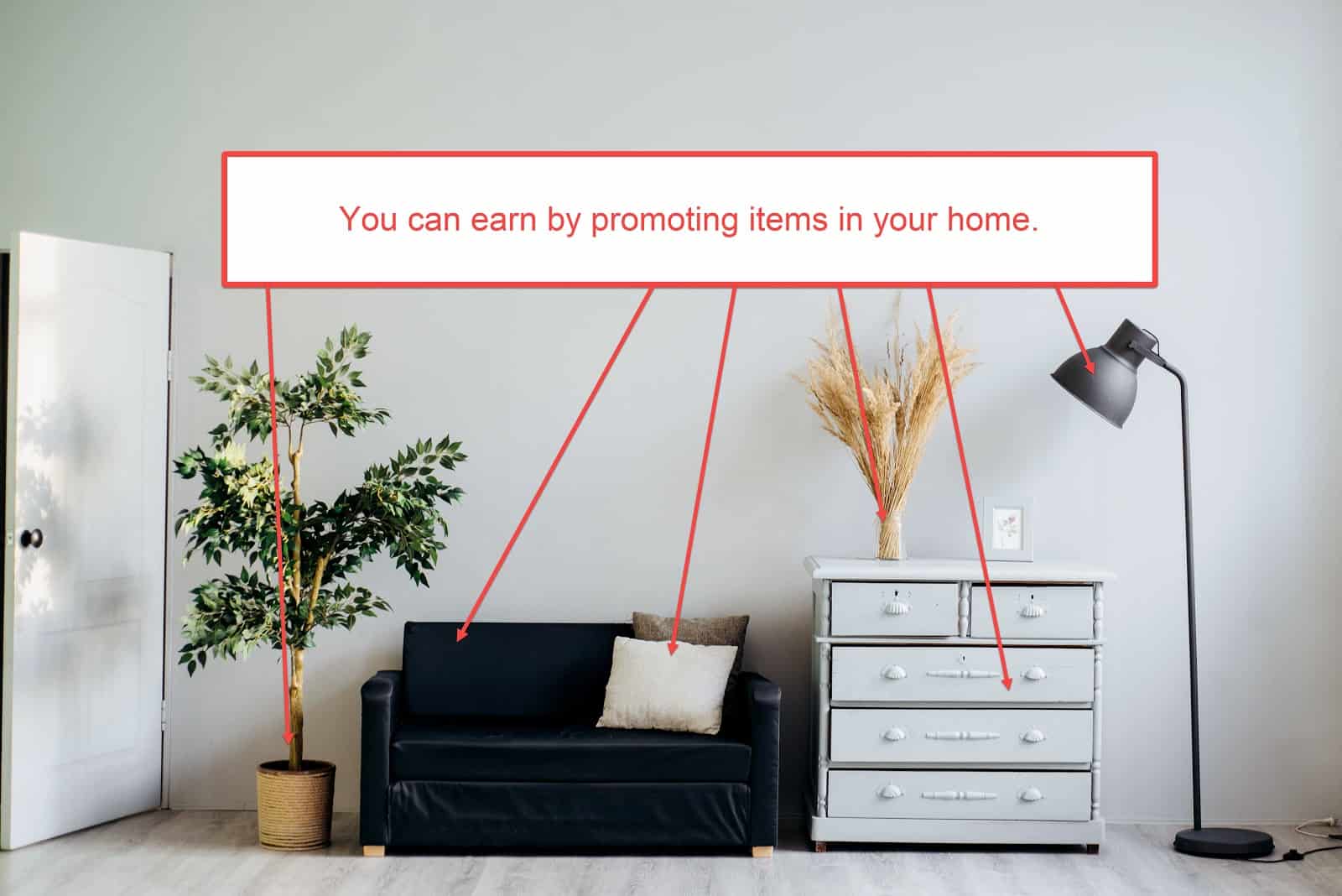 find affiliate products - look around home - living room