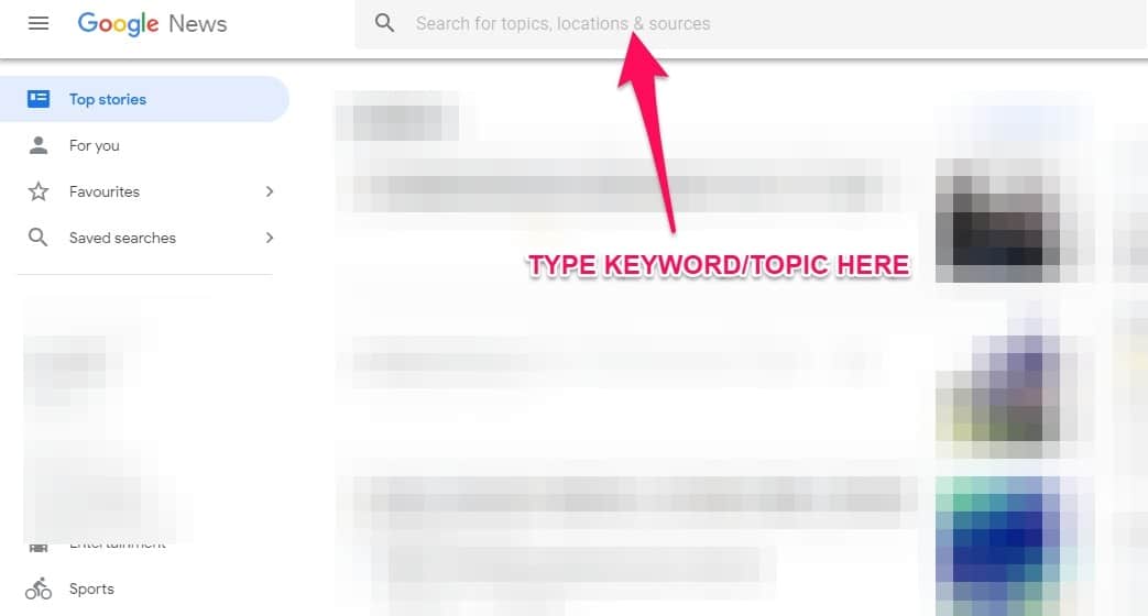Google news topic ideas