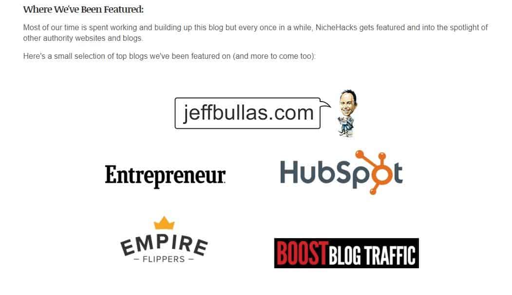 Niche Hacks About Page