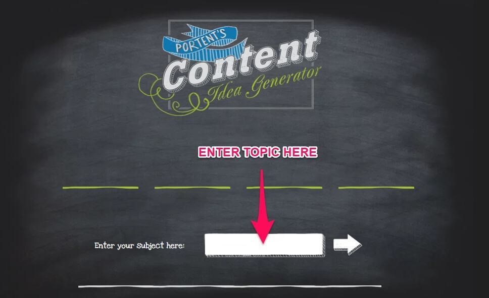 Portent Content Idea Generator