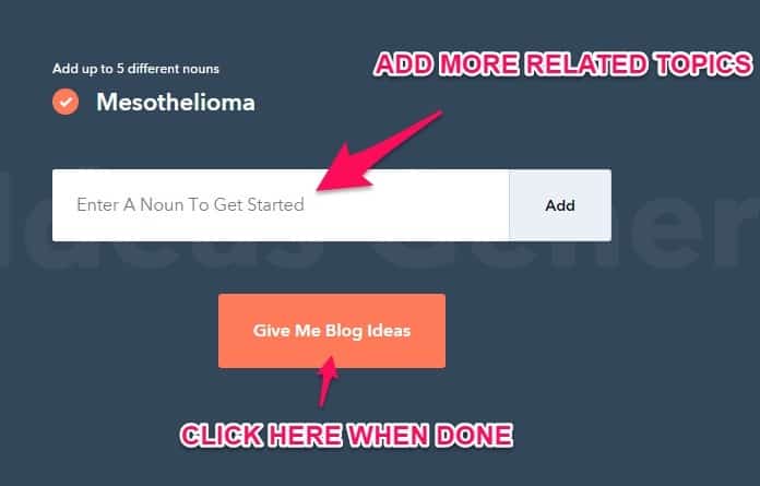 tool generate blog ideas