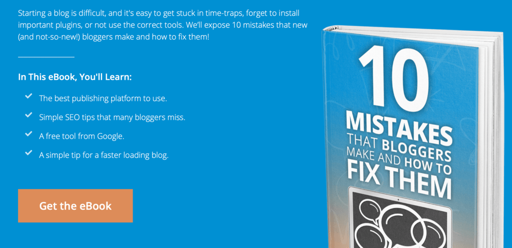 Free eBook 10 Mistakes that Bloggers Make