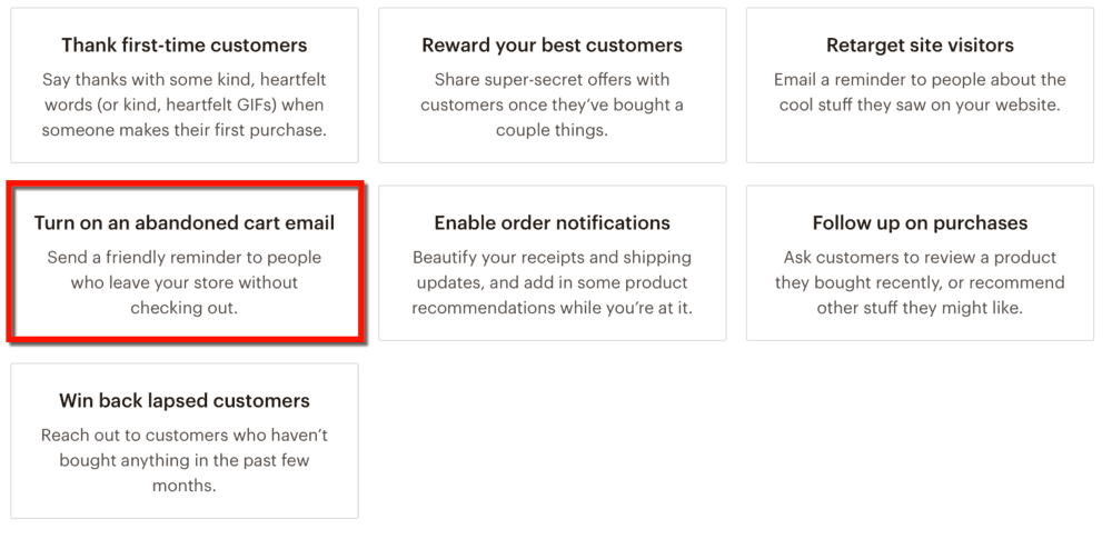 Abandoned Cart Emails