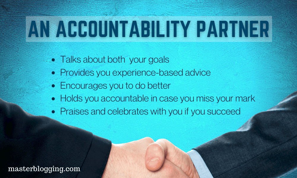 What an accountability partner does