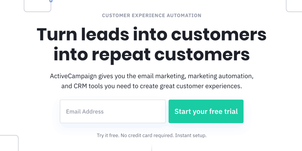 ActiveCampaign Homepage