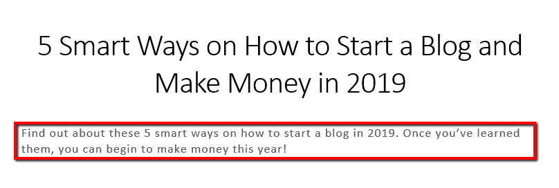 Add keywords Meta description