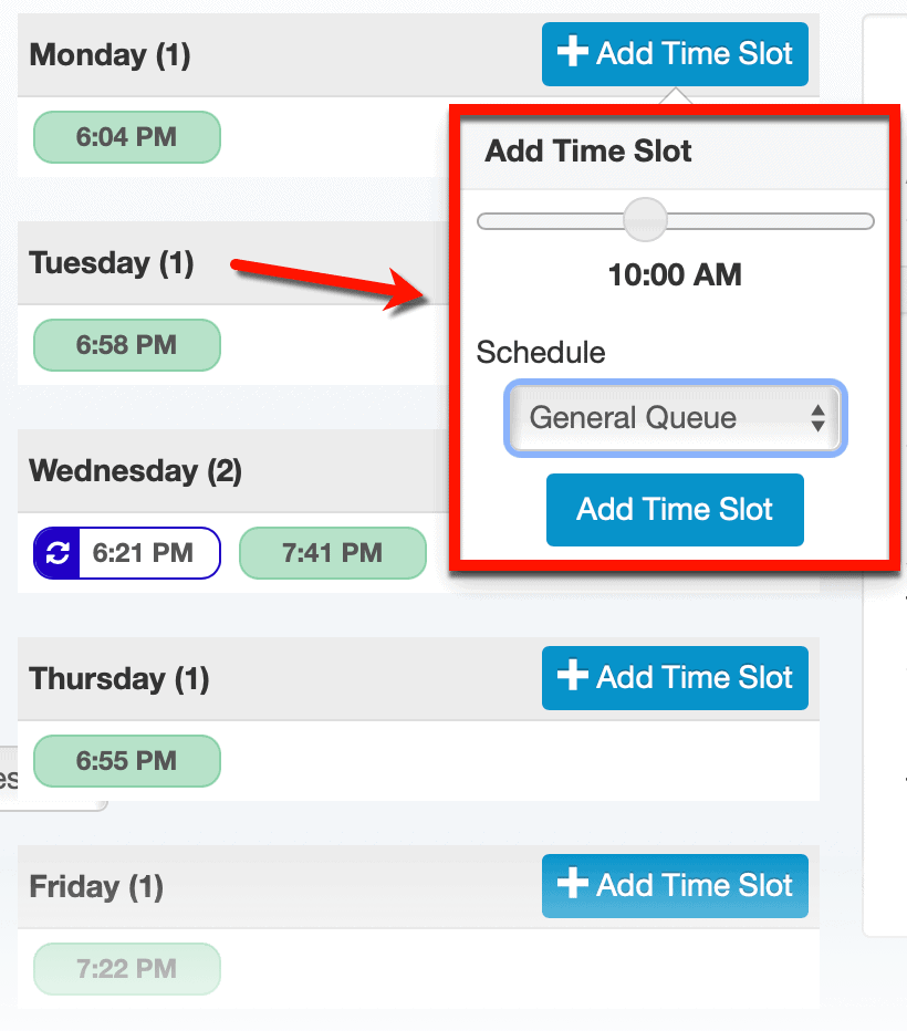 Adding Time Slots in Tailwind