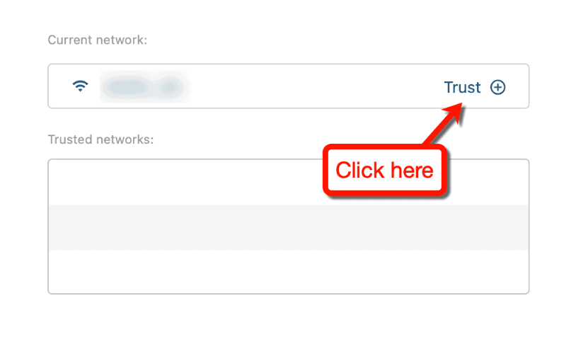 Trust Network Button