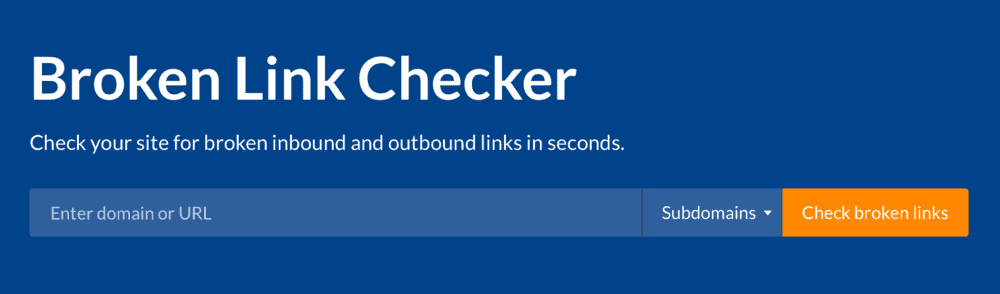 Ahrefs Free Broken Link Checker