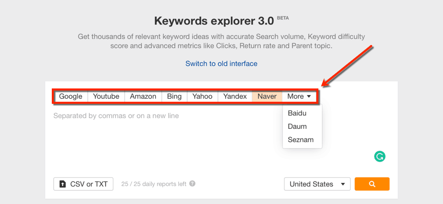 Ahrefs Keyword Explorer 3.0