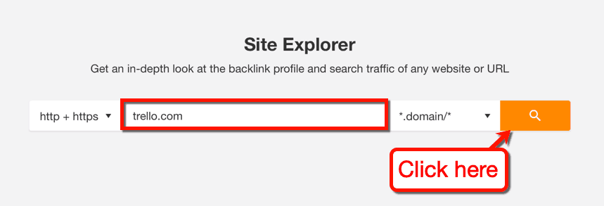 Ahrefs Site Explorer Competitor Research