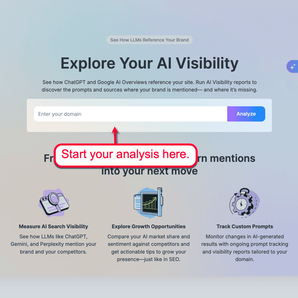 AI Visibility Page