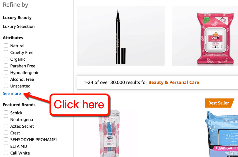 Amazon See More Button