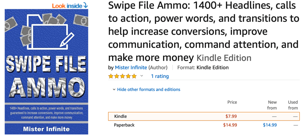 Swipe File Ammon on Amazon