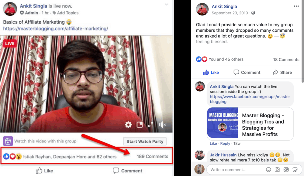 Master Blogging Live Stream