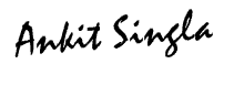 Ankit Singla Signature