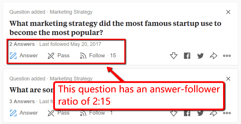 answer follower ratio