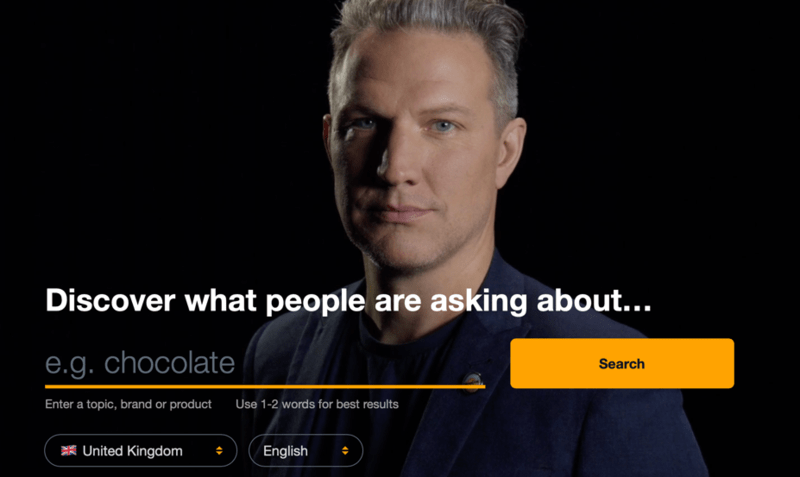 AnswerThePublic Start Page