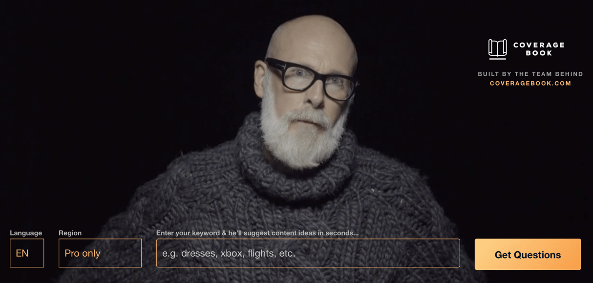 AnswerThePublic Homepage