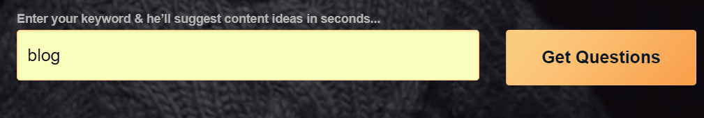 AnswerThePublic Get Questions.