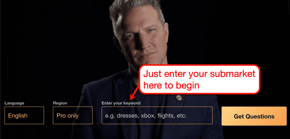 AnswerThePublic Start Page