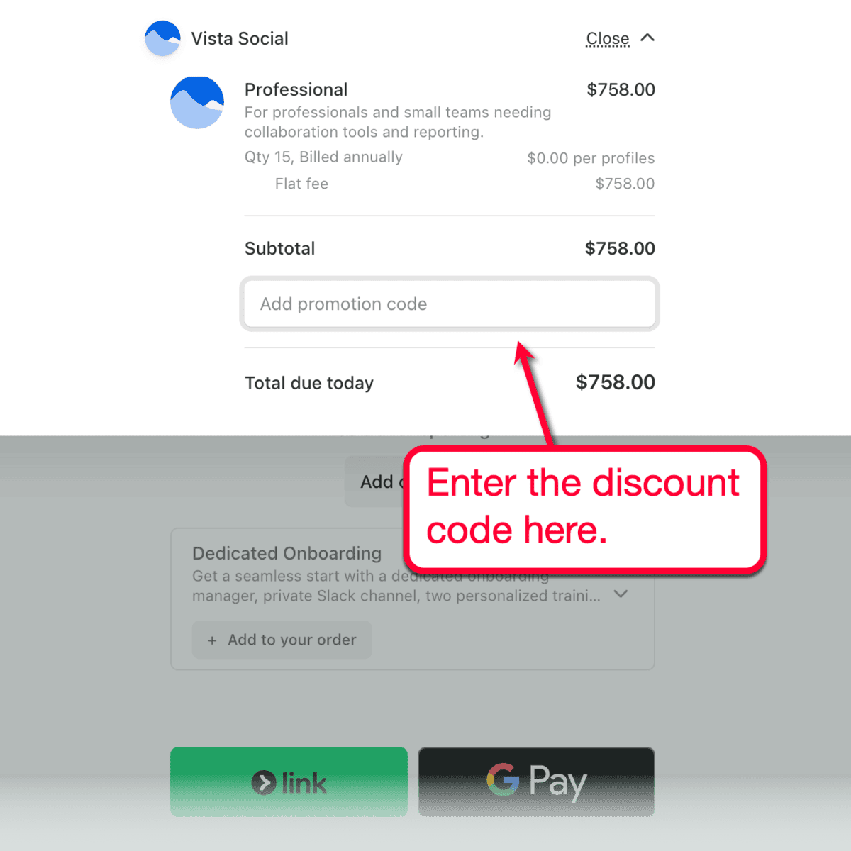 Add Promotion Code Field