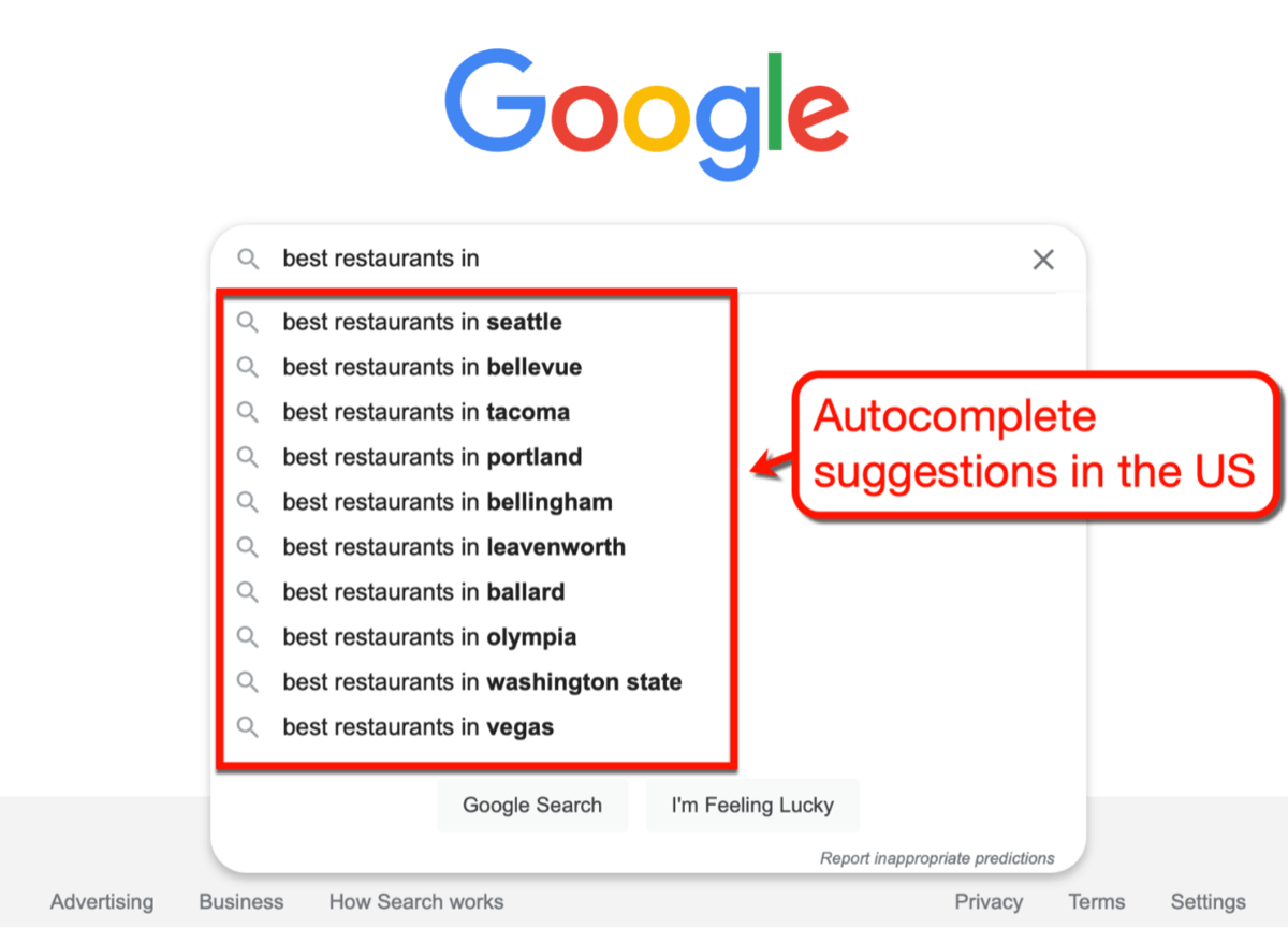 Autocomplete Suggestions