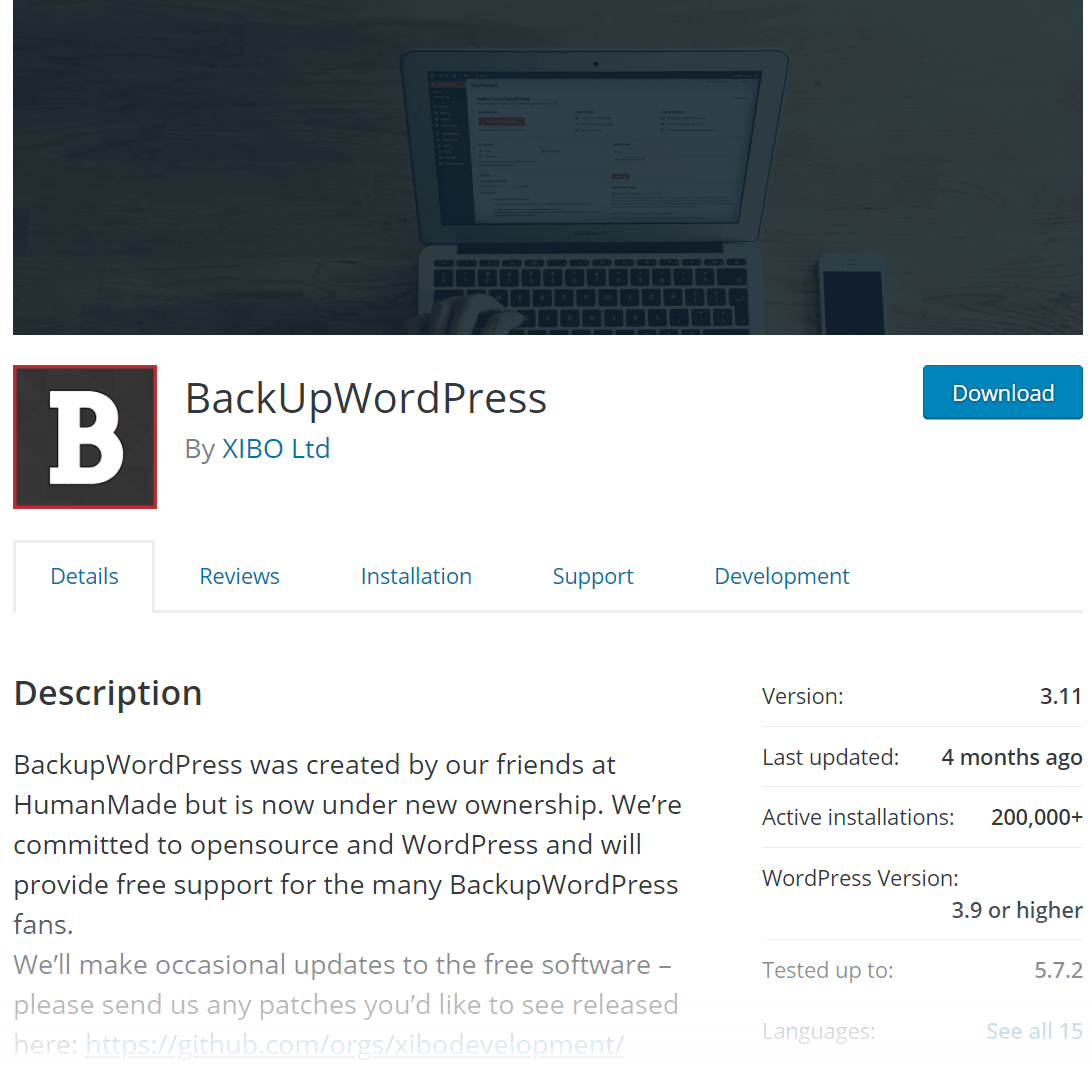 BackUpWordPress