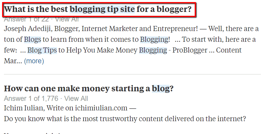 best blogging tip site