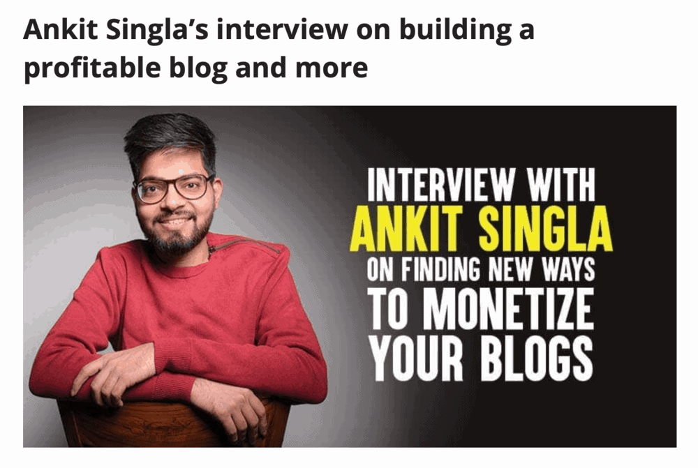 My Interview on BloggersPassion