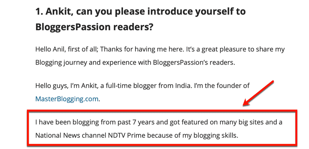 BloggersPassion Interview Introduction