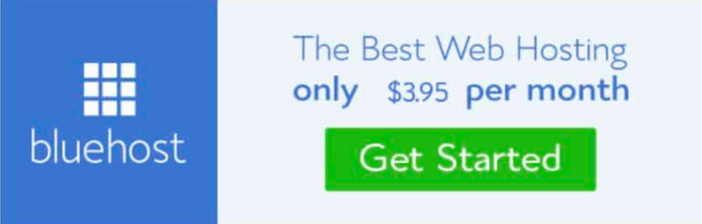 Bluehost affiliate banner