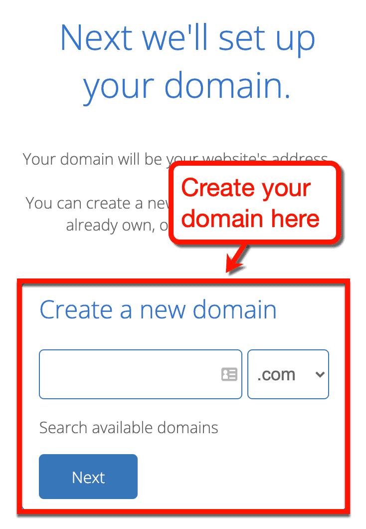 Create a New Domain with Bluehost