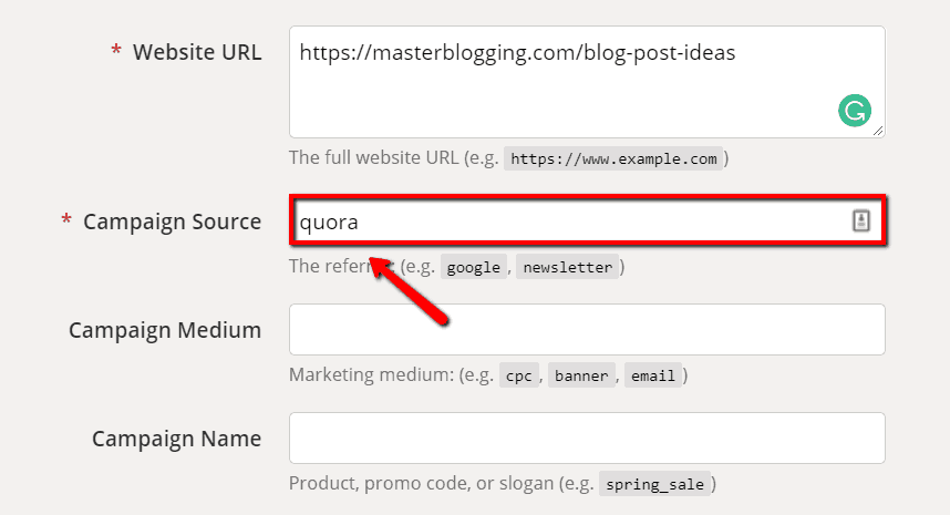 campaign url builder source