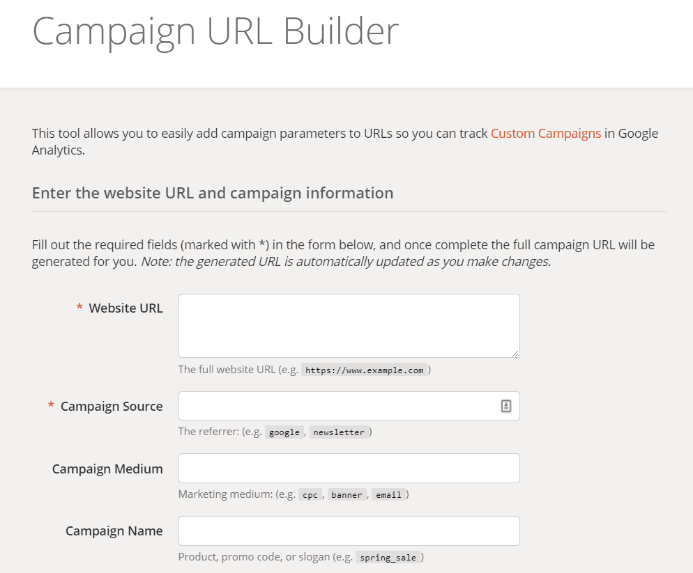 campaign url builder