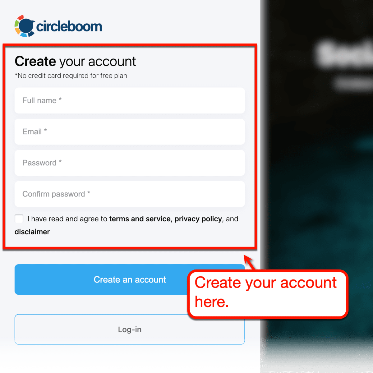 Creating a Circleboom Account