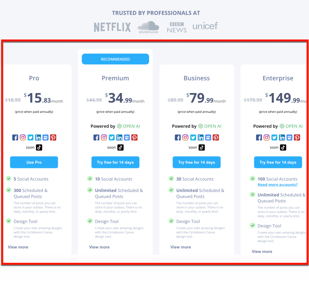 Circleboom Pricing Plans