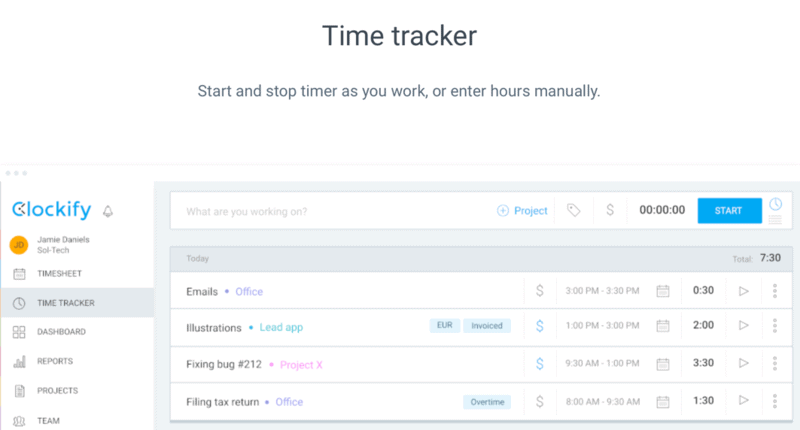 Clockify Time Tracker