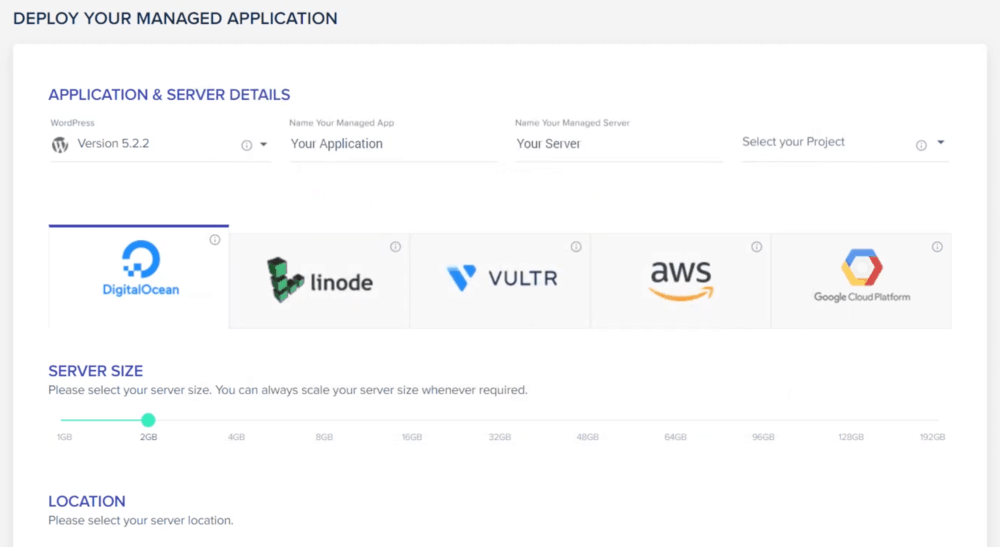 Cloudways User Interface