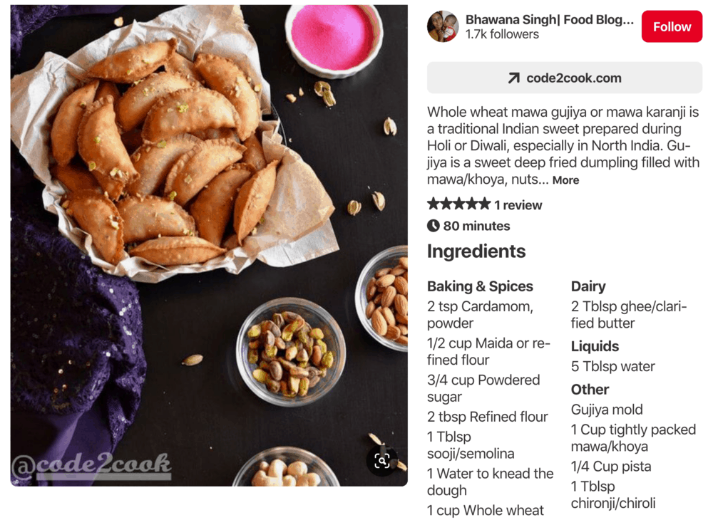 Code2Cook Recipe Post