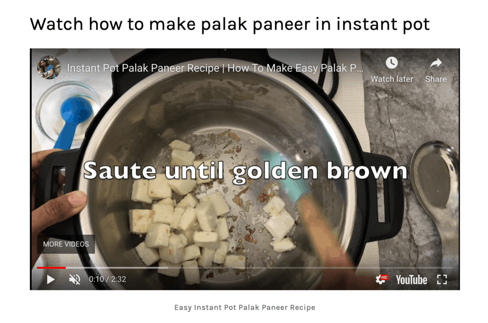 Code2Cook Standalone Recipe Video