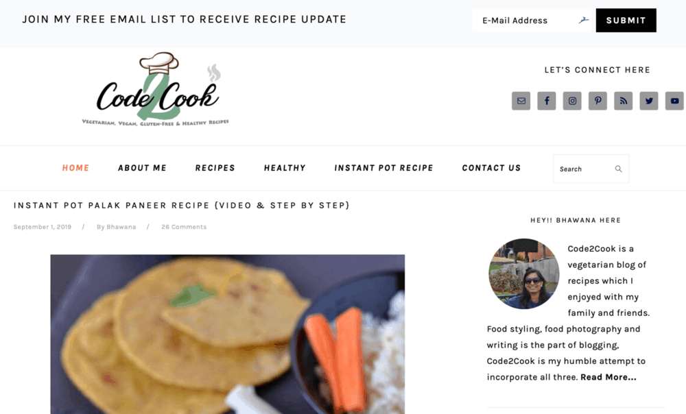 Code2Cook Homepage