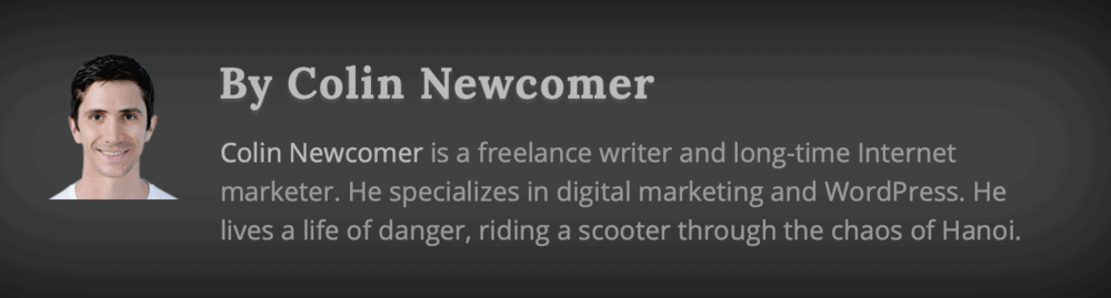 Colin Newcomer's author bio